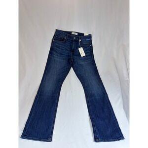 1 Denim Athletic Straight Jeans Mens 30x32 Normandie Blue Stretch Made in USA